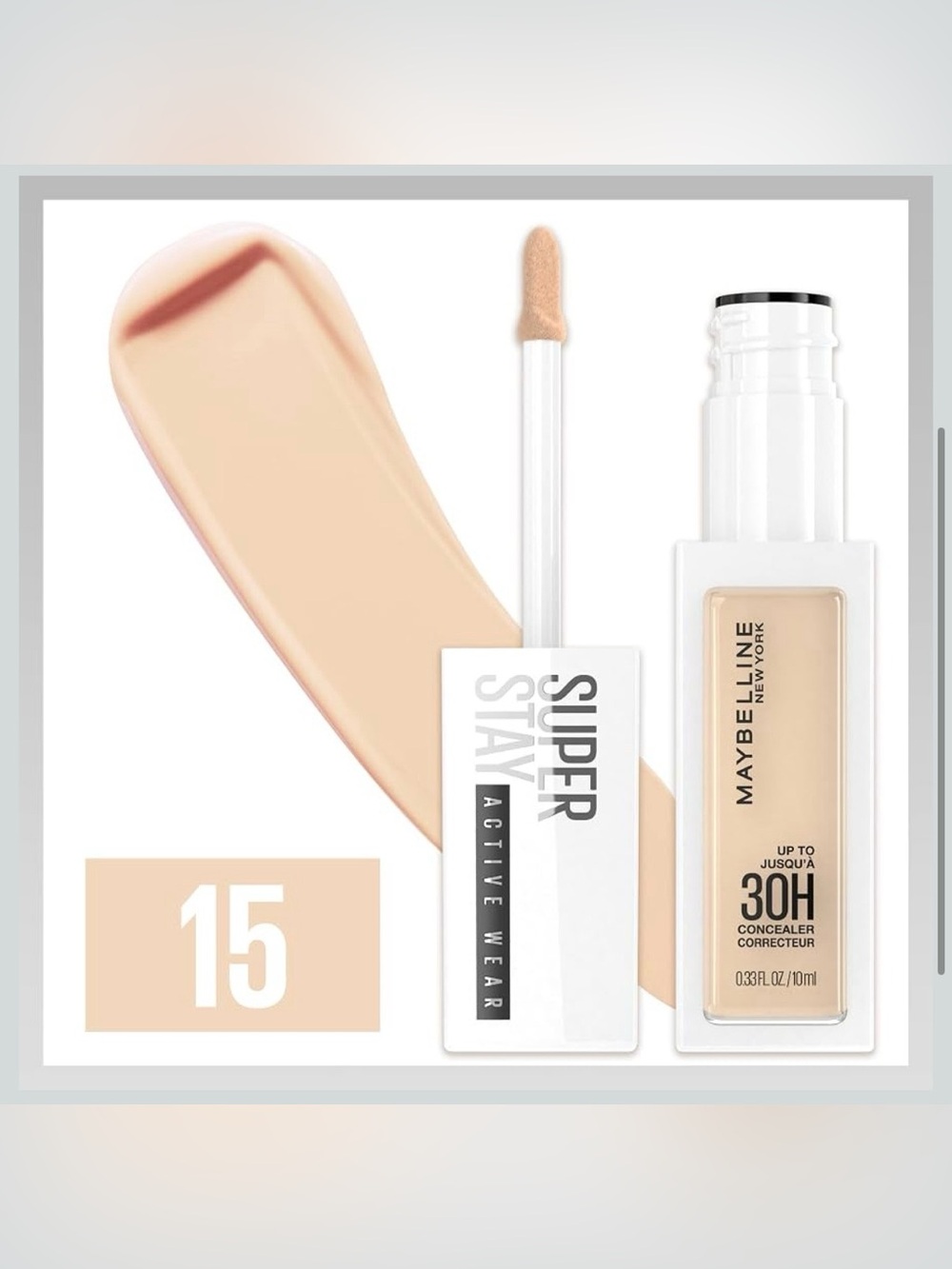 Maybelline Super Stay Active Wear Concealer in Shade 15